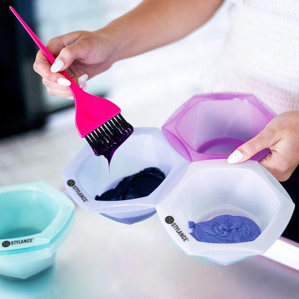 Juego de 7 Cuencos de Mezcla STYLANCE para Color de Cabello