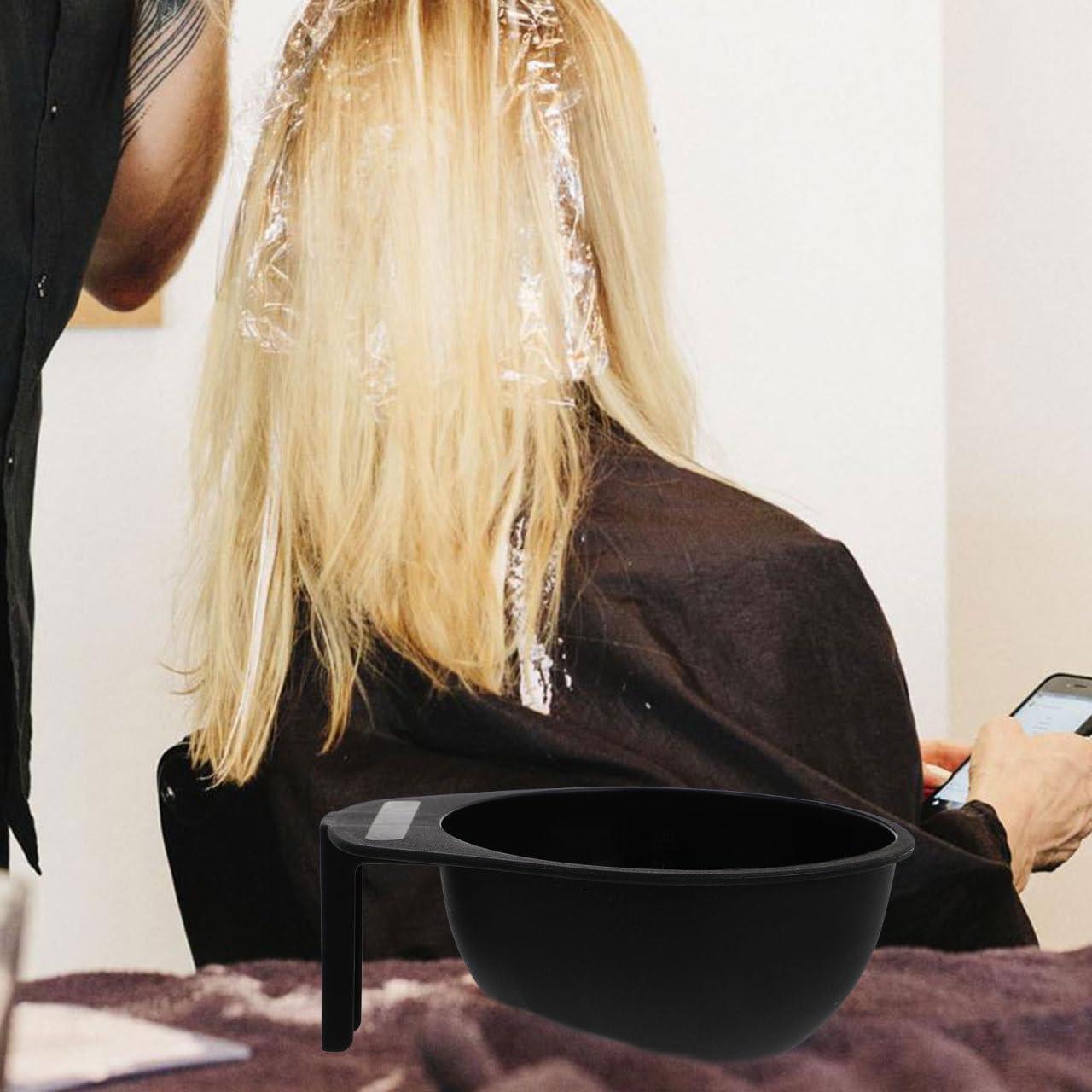 Juego de 4 Tazones para Teñir Cabello Lurrose - Plástico Negro