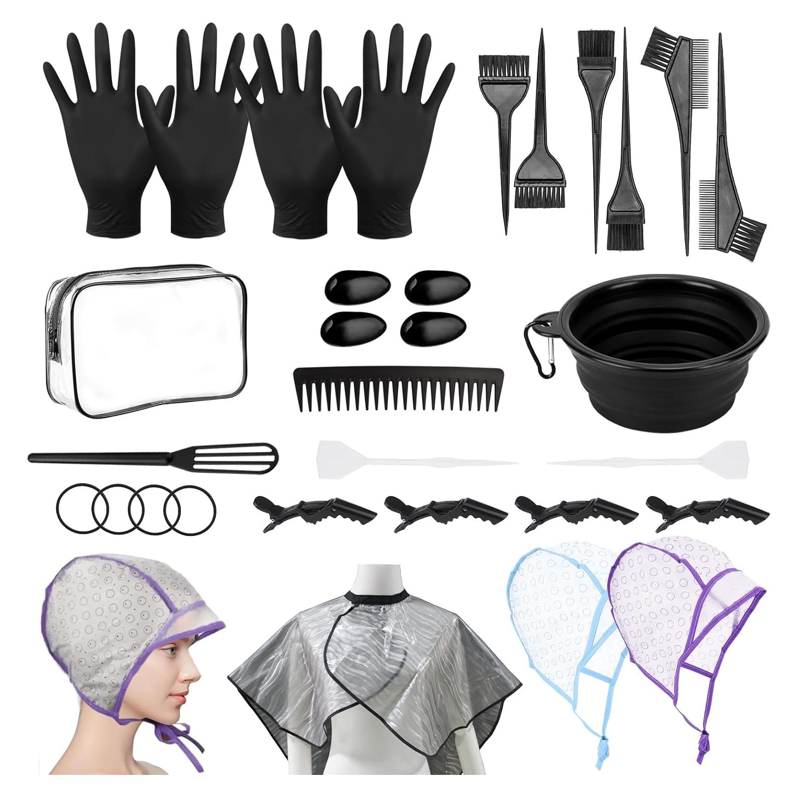 Kit de Coloración de Cabello DINTSTYLE 32 Piezas Negro