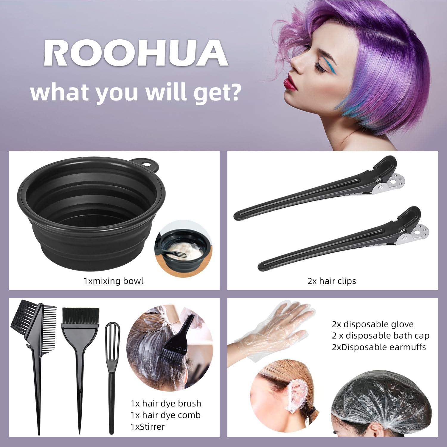 Kit de Coloración de Cabello ROOHUA - 12 Piezas Completo