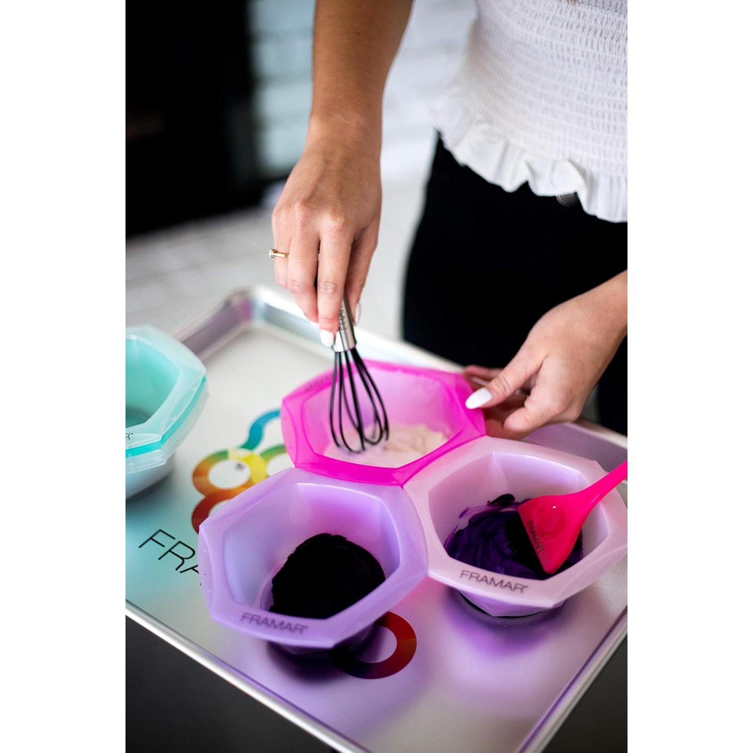 Batidor Mini FRAMAR para Mezclar Color de Cabello - Goma Negra