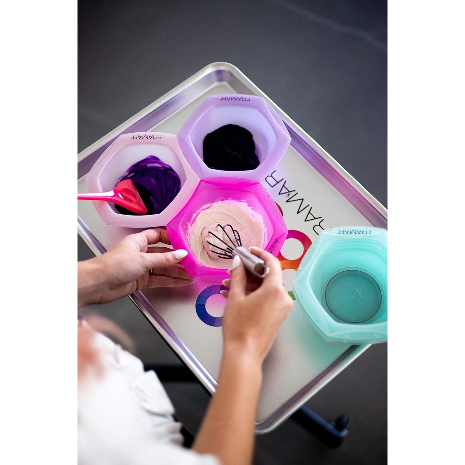 Batidor Mini FRAMAR para Mezclar Color de Cabello - Goma Negra