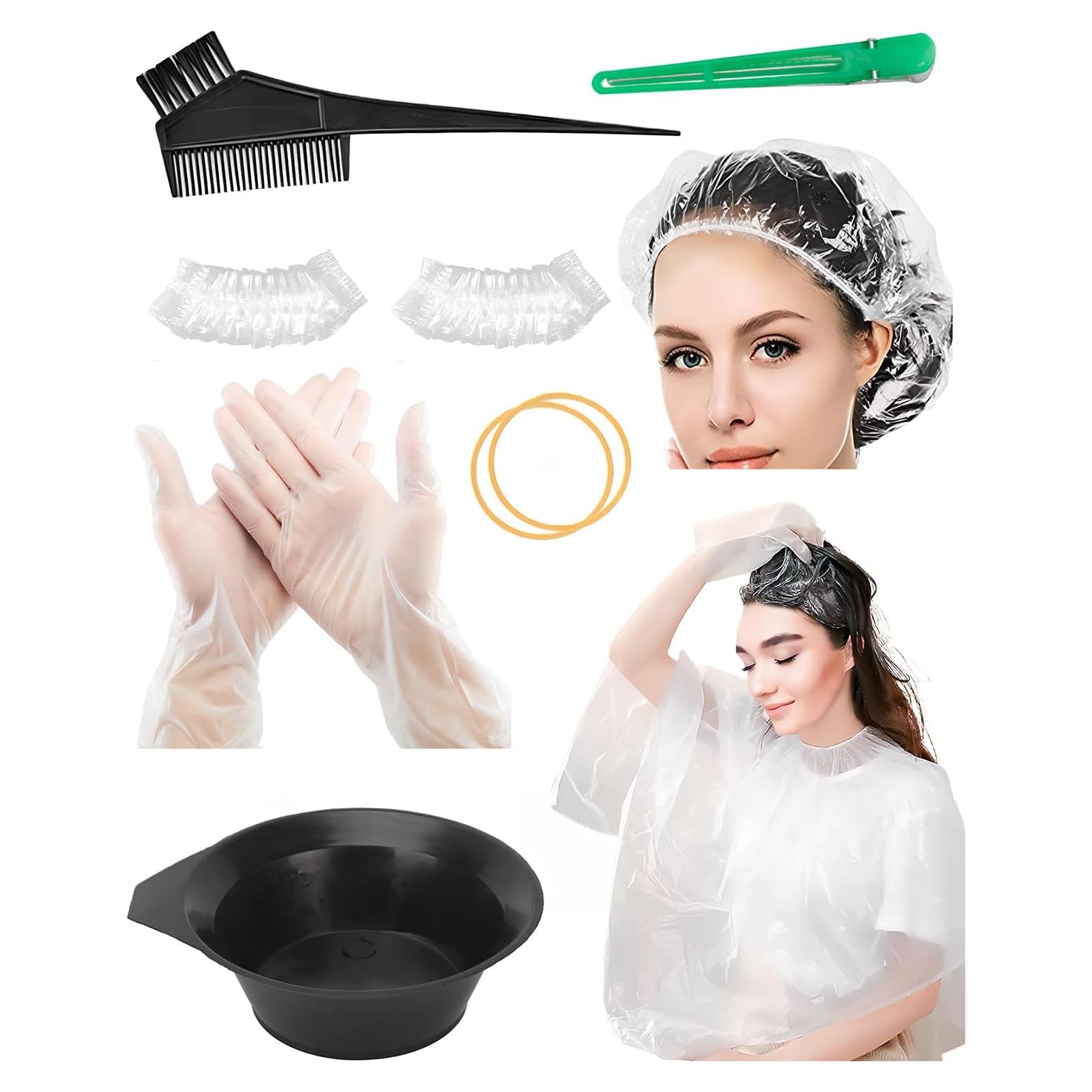Kit de Tinte para Cabello Qiifaiikooii - 11 Piezas, Material Seguro