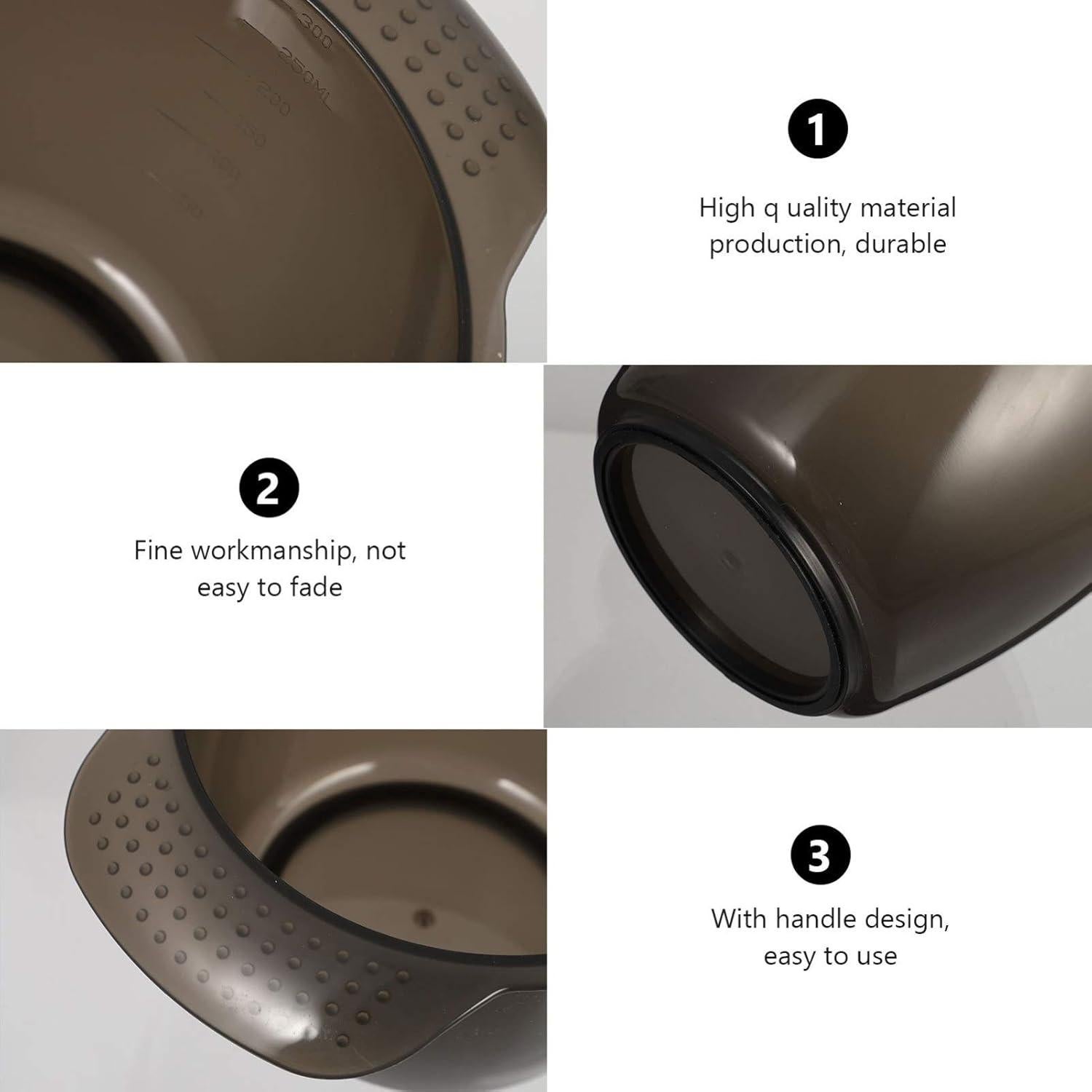 Lurrose 2 Tazones de Plástico para Teñir Cabello 15.5x13cm