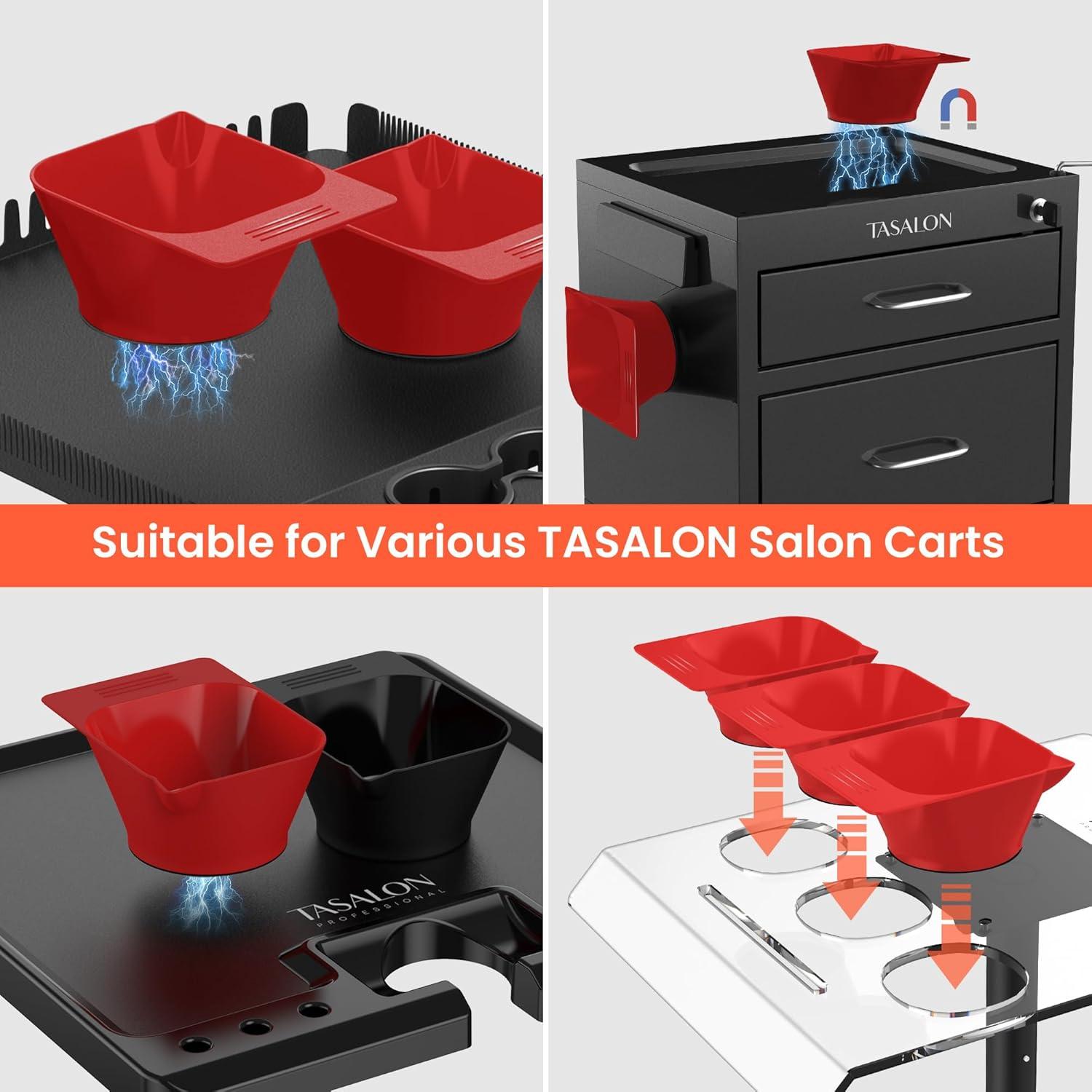 Juego de 2 Cuencos Magnéticos TASALON para Tinte de Cabello