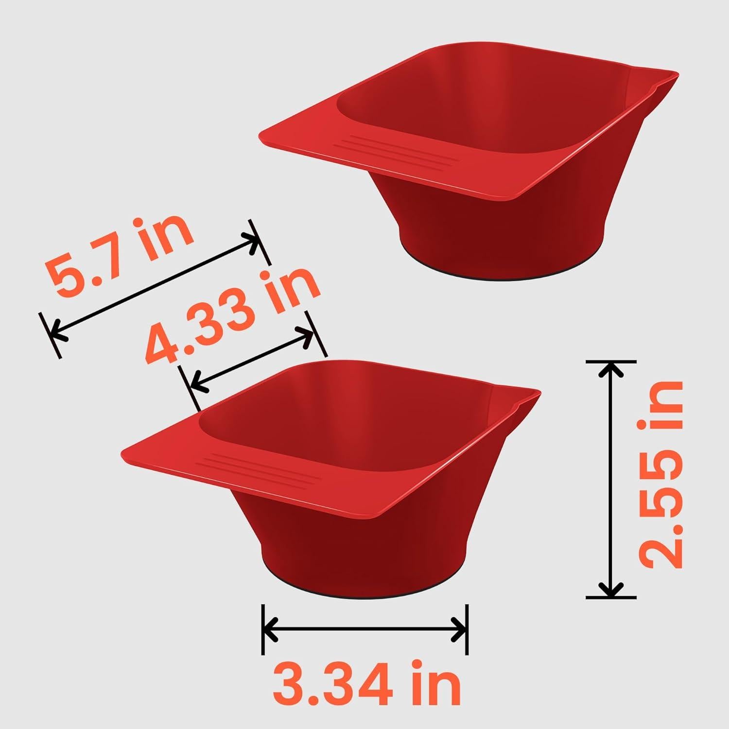 Juego de 2 Cuencos Magnéticos TASALON para Tinte de Cabello