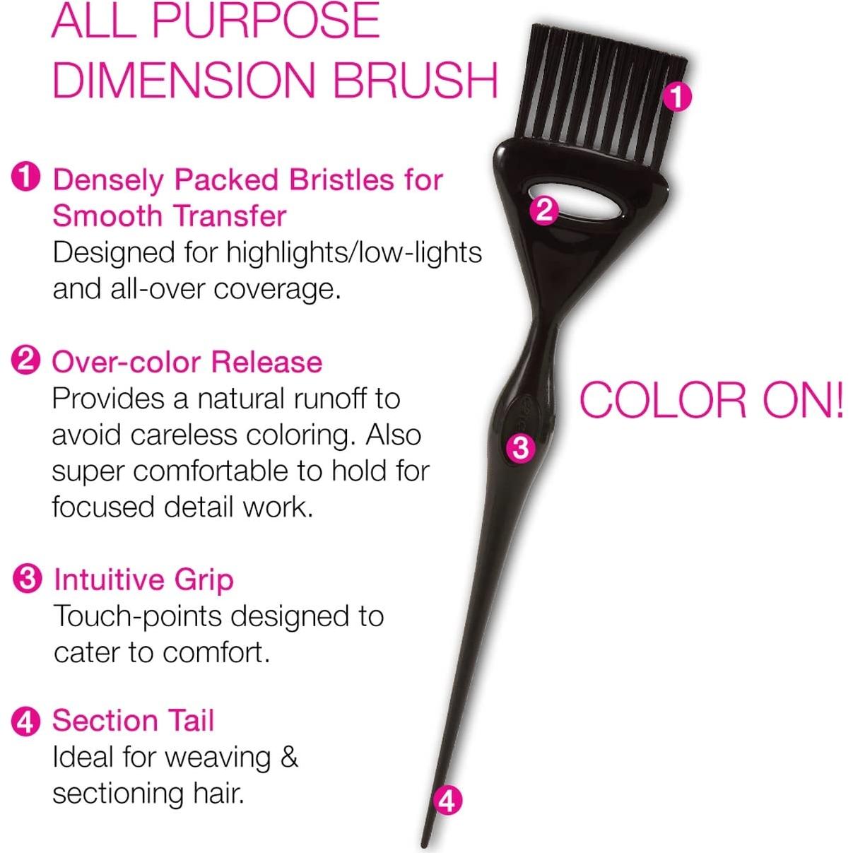 Cricket Color Cocktail 3 Piece Hair Coloring Tools Value Set Professional Hairstylist Salon Barbershop Hairdresser Color Mixing Bowl and Coloring Brushes Set