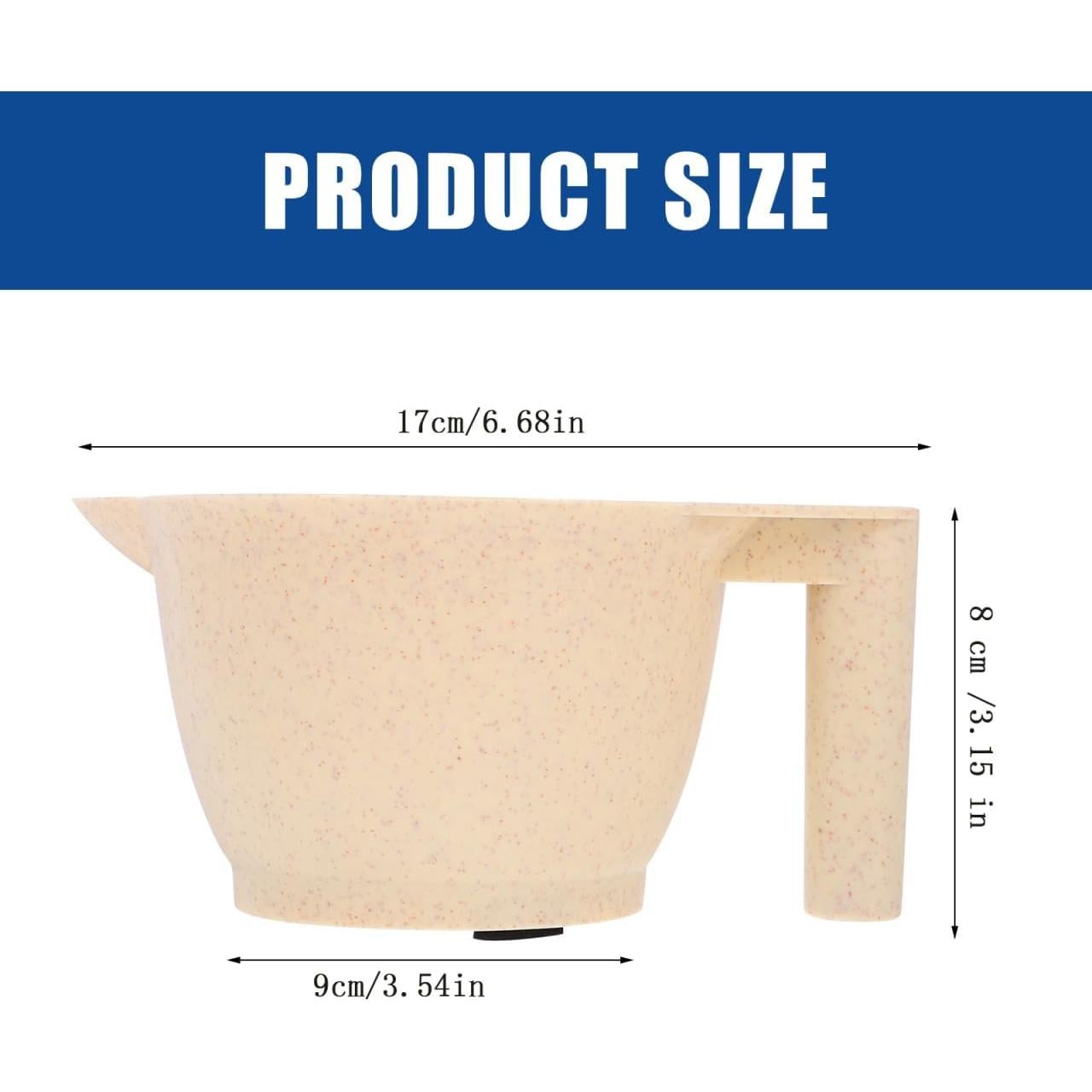 Cuencos de Mezcla para Tinte de Cabello MERRYHAPY 2 Pcs Antideslizantes