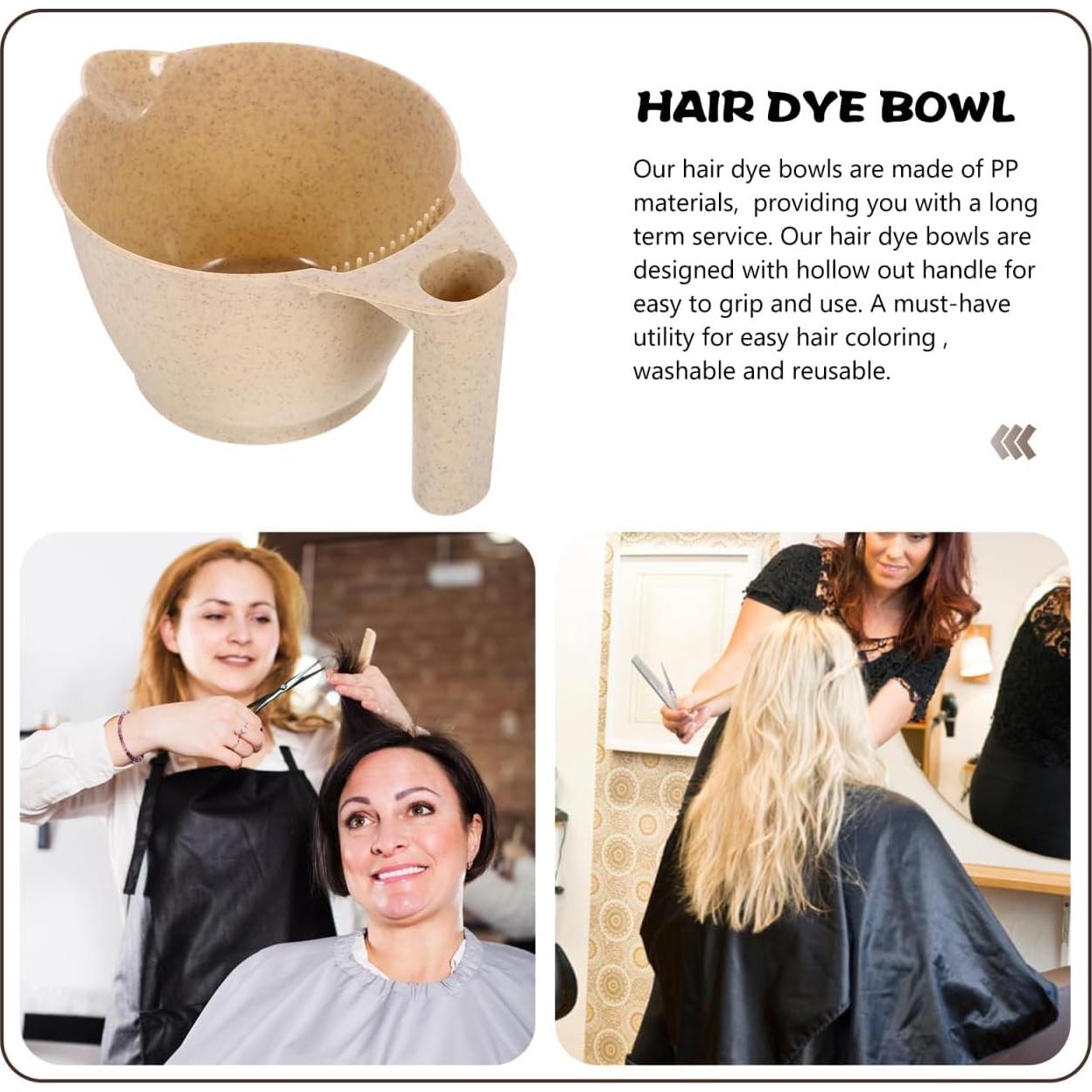 Cuencos de Mezcla para Tinte de Cabello MERRYHAPY 2 Pcs Antideslizantes