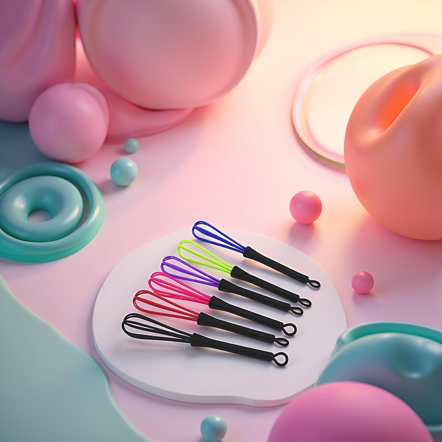 Set de 6 Mini Batidores Multicolores Junfamilee 17.78 cm