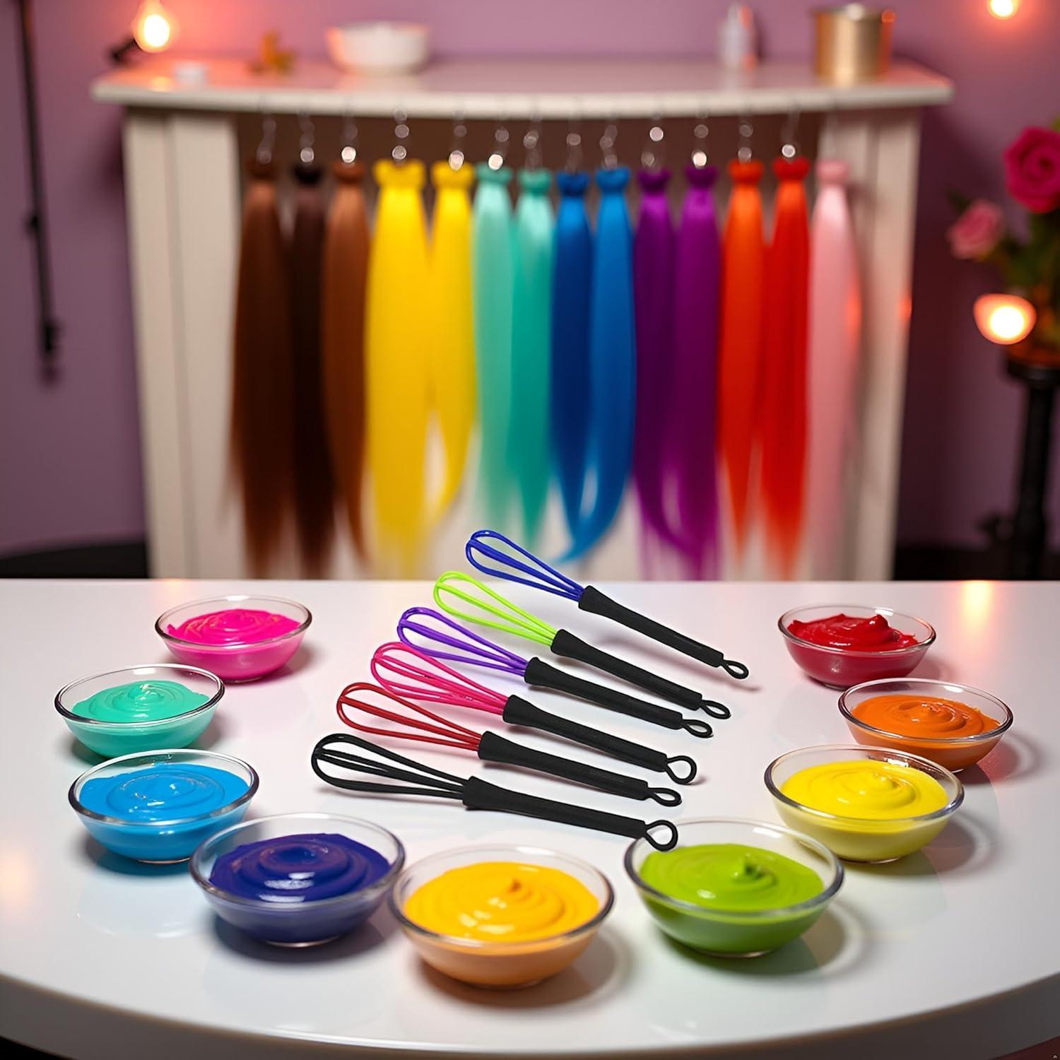 Set de 6 Mini Batidores Multicolores Junfamilee 17.78 cm