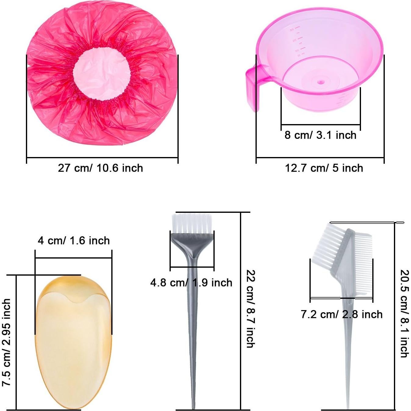 Kit de Tinte para Cabello eBoot - 13 Piezas DIY Accesorios