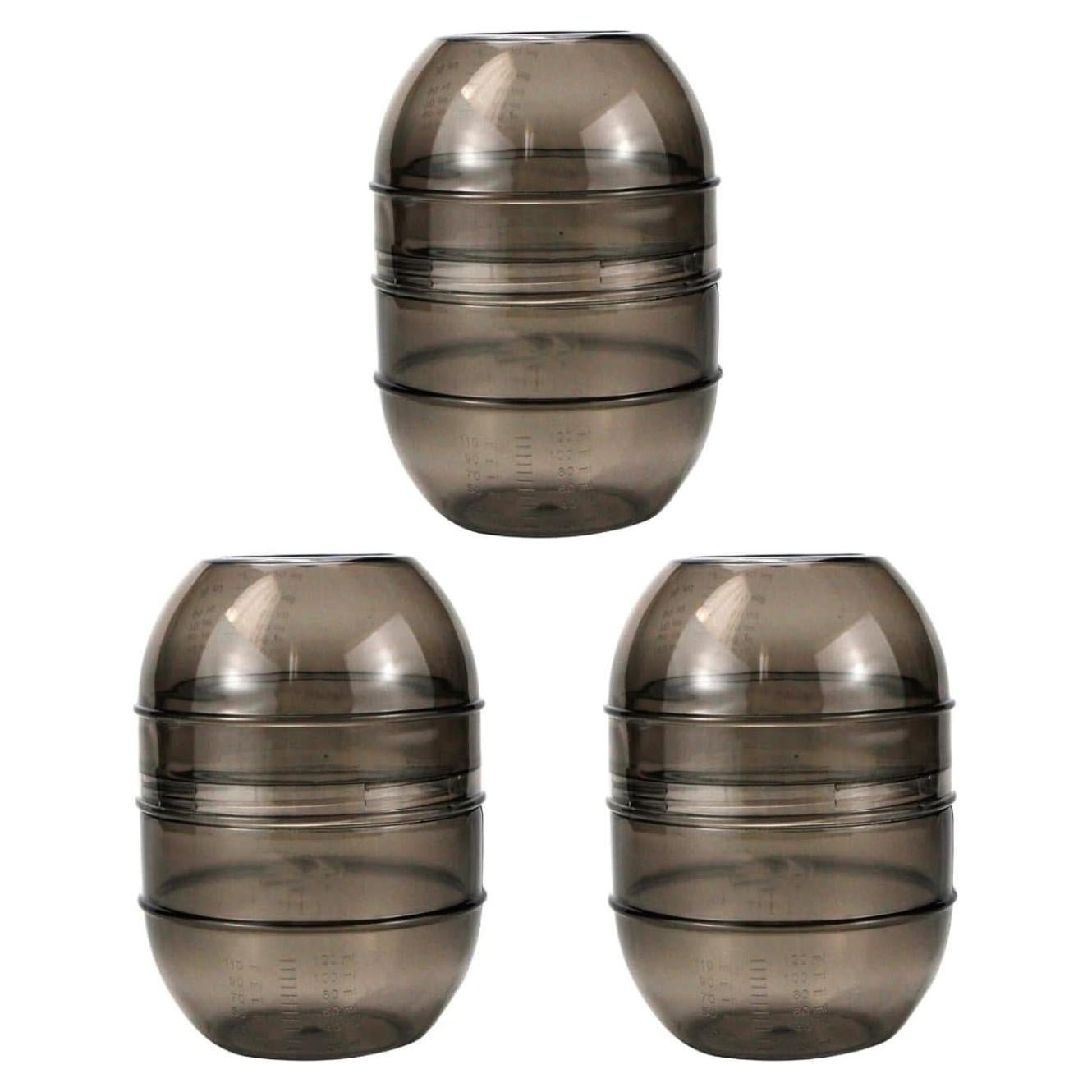 Kit de 3 Tazas de Mezcla para Tinte de Cabello LALAFINA