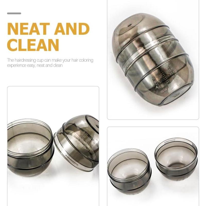 Kit de 3 Tazas de Mezcla para Tinte de Cabello LALAFINA