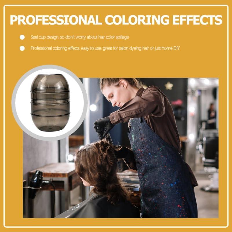 Kit de 3 Tazas de Mezcla para Tinte de Cabello LALAFINA