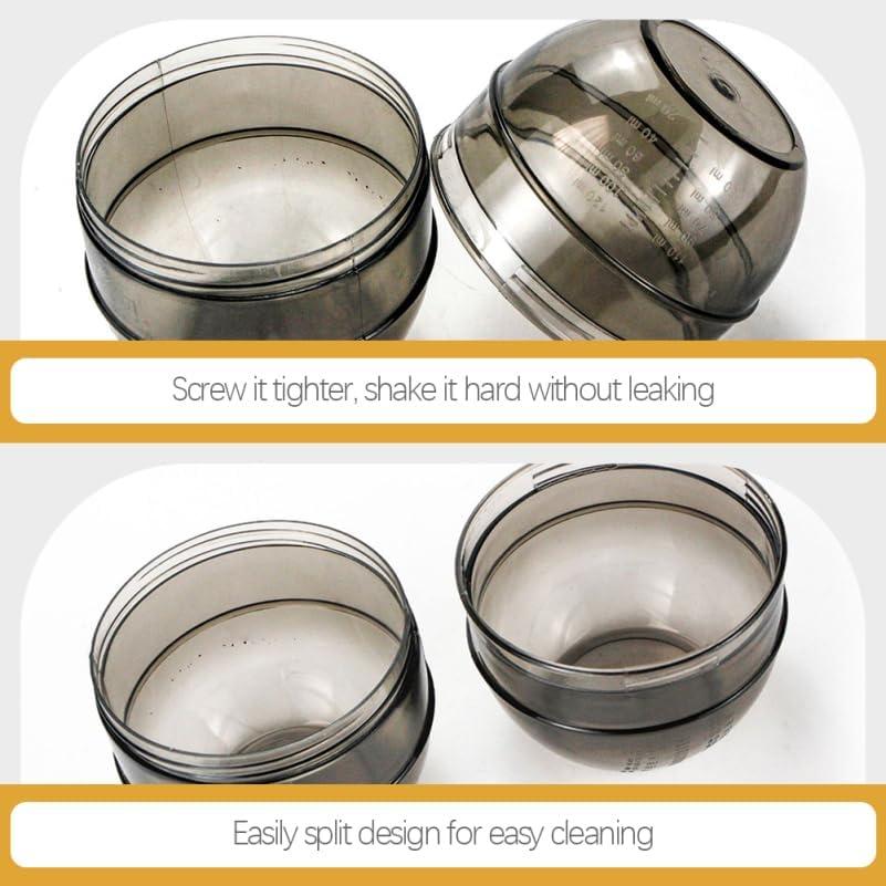 Kit de 3 Tazas de Mezcla para Tinte de Cabello LALAFINA