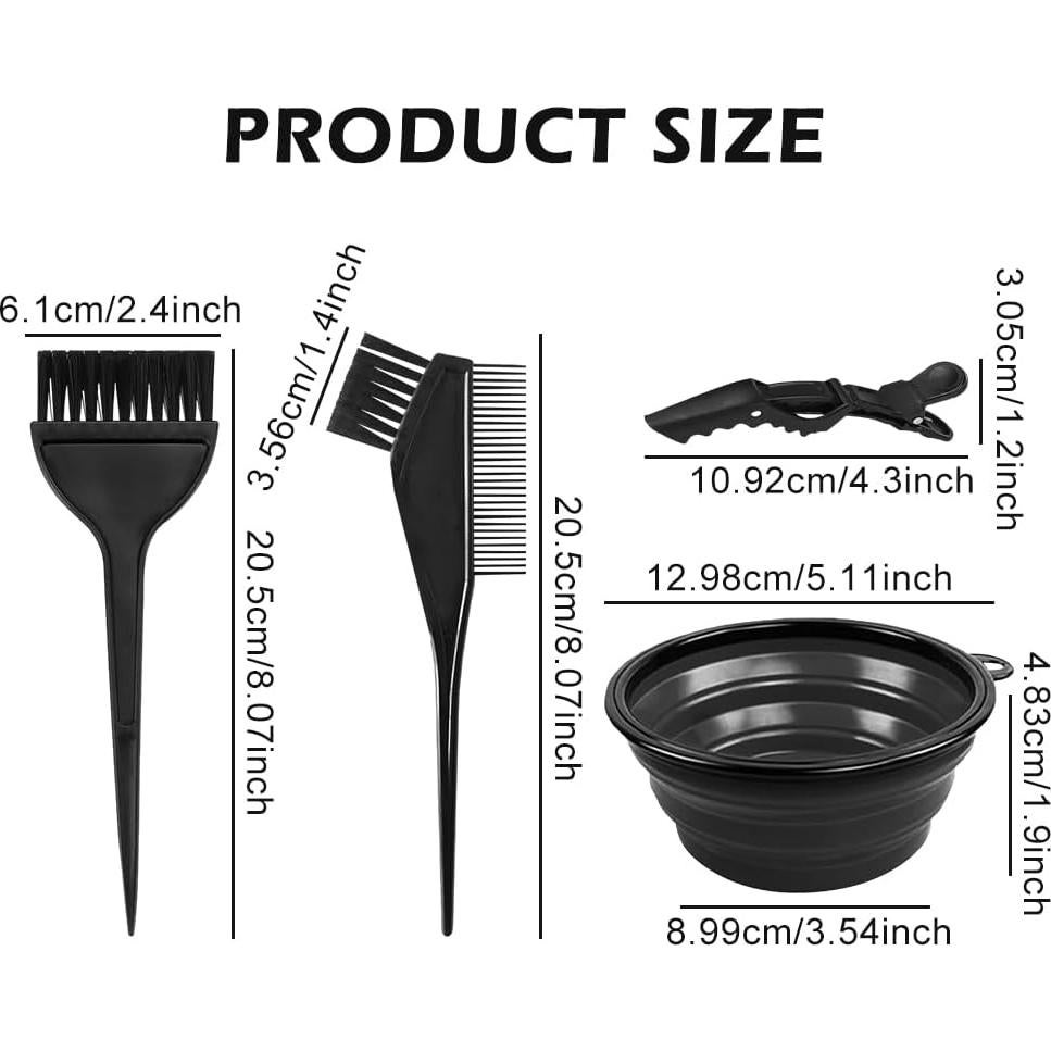 Set de Tinte para Cabello EMVANV 5 Piezas - Negro