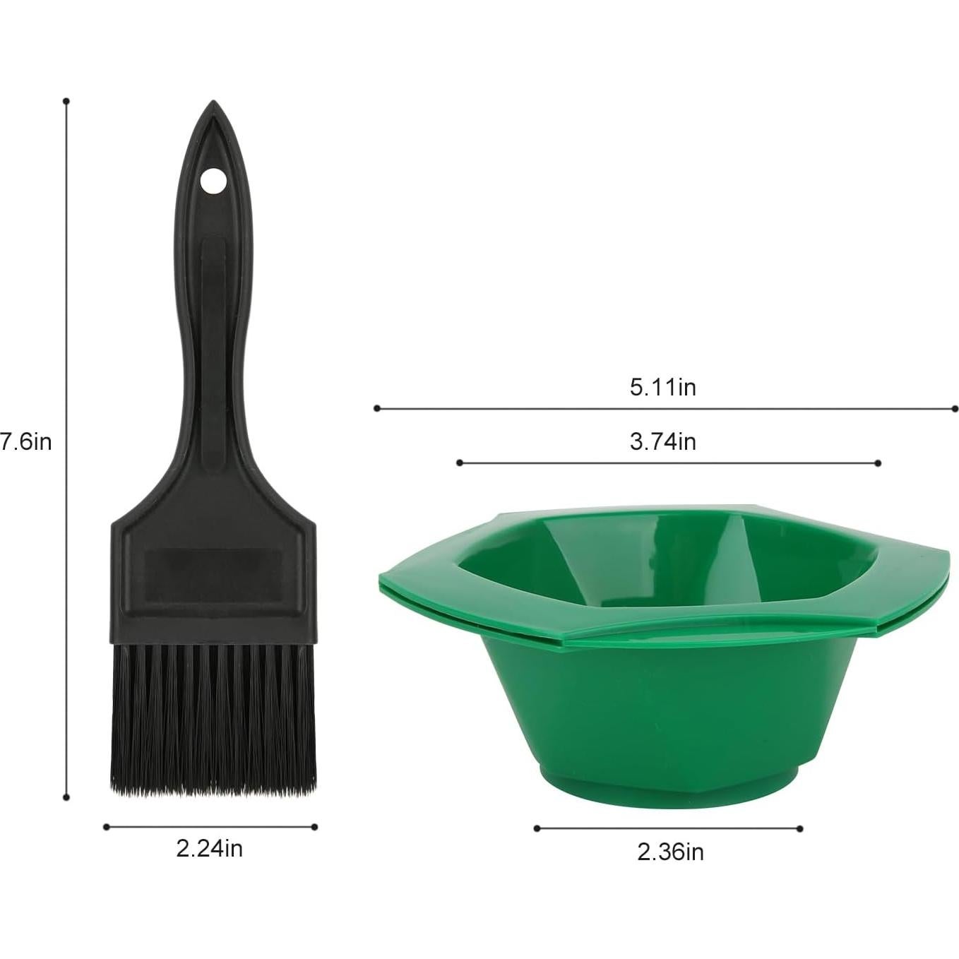 Set de 7 Boles de Tinte Arcoiris + 6 Brochas Cuidado Masculino