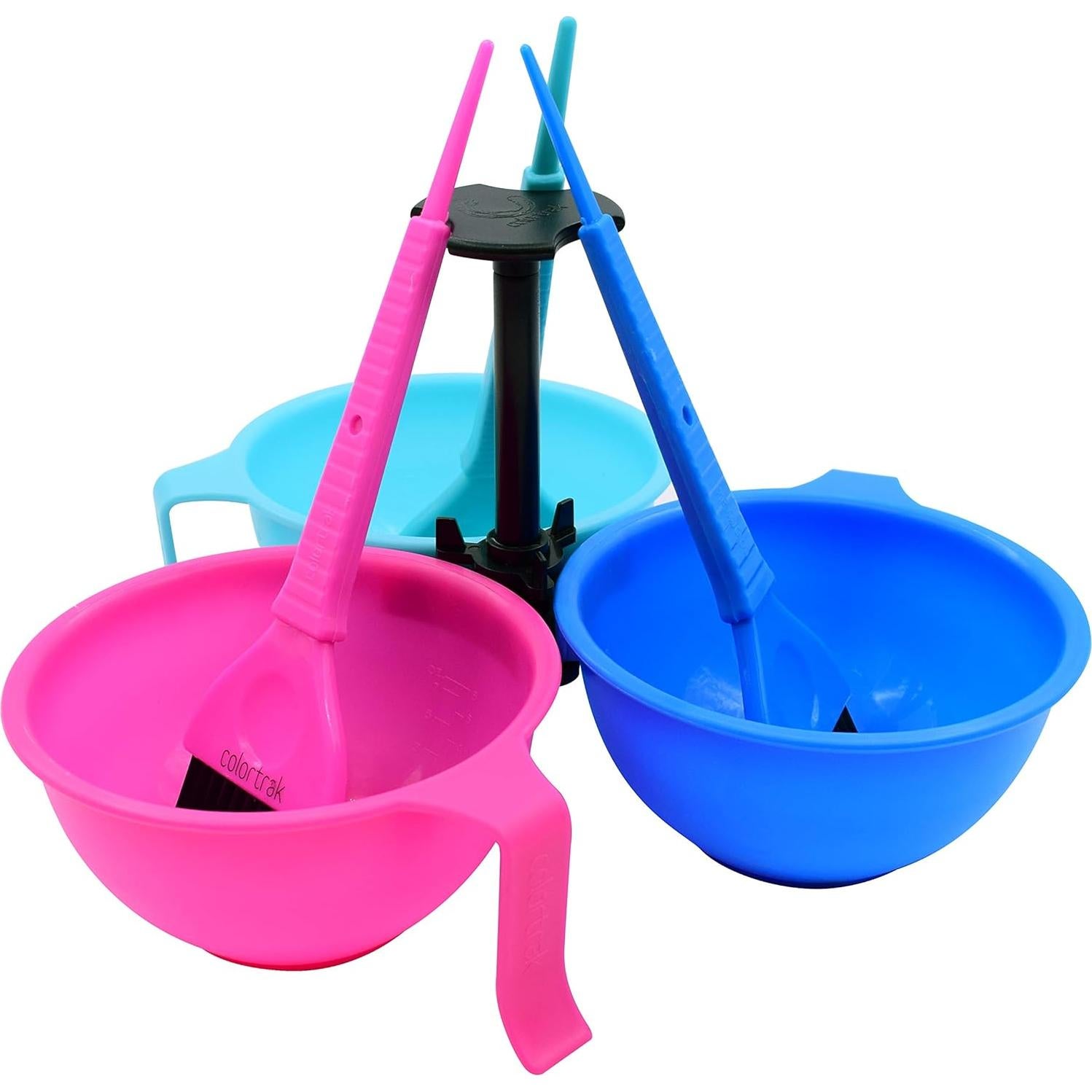 Caddy Colortrak para Tinte de Cabello con 3 Bowls y Pinceles