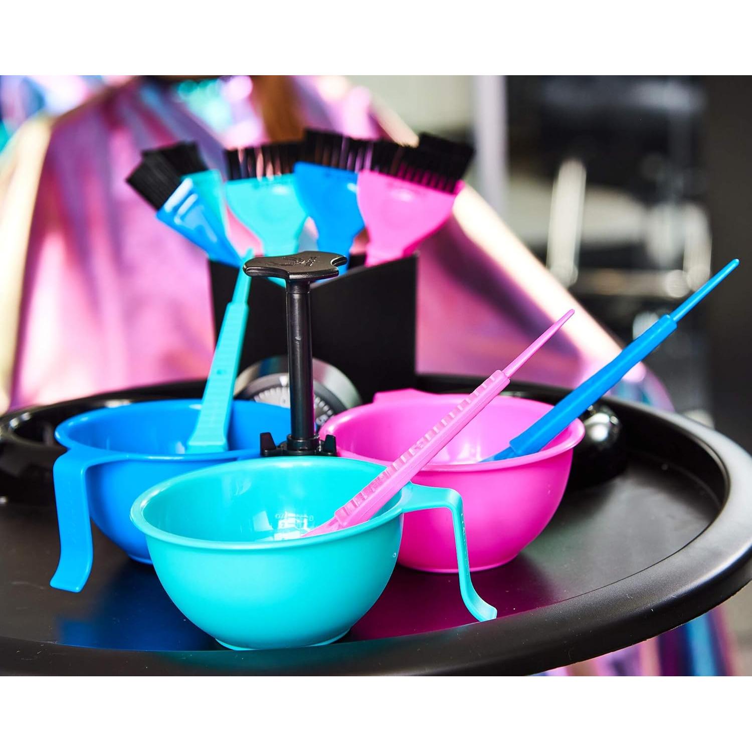 Caddy Colortrak para Tinte de Cabello con 3 Bowls y Pinceles