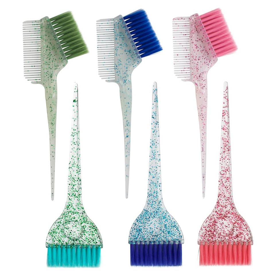 Juego de Pinceles y Peines para Tinte de Cabello KOENWEENI 6 Piezas