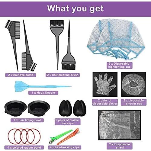 Kit de Coloración de Cabello AHIER 23 Piezas - Accesorios Completo