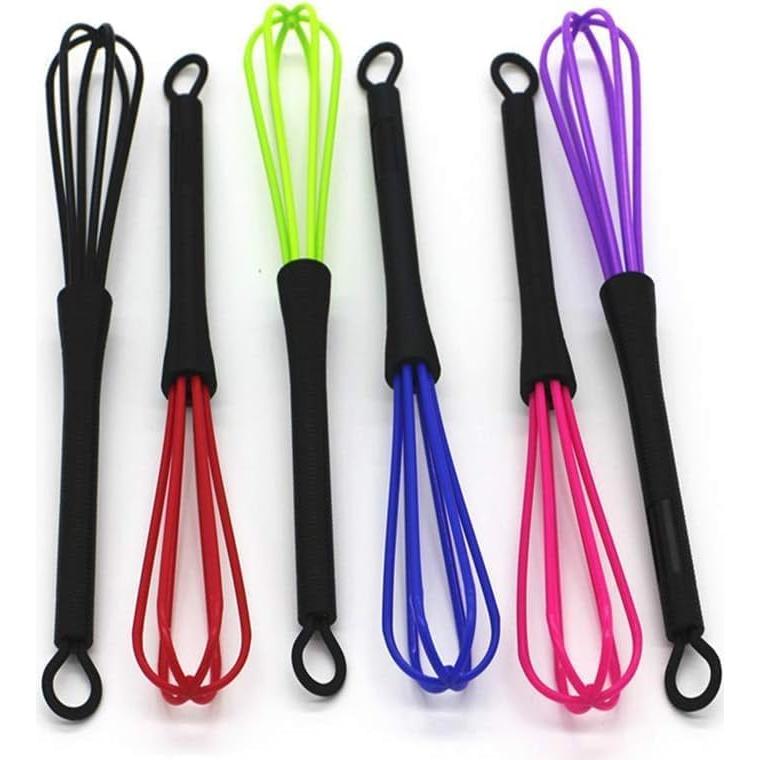 1Pc Random 6 Colors Plastic Hairdressing Dye Cream Whisk Hair Color Mixer Hair Care Styling Tools Mixer Tool Hair Color Mixing Bowls