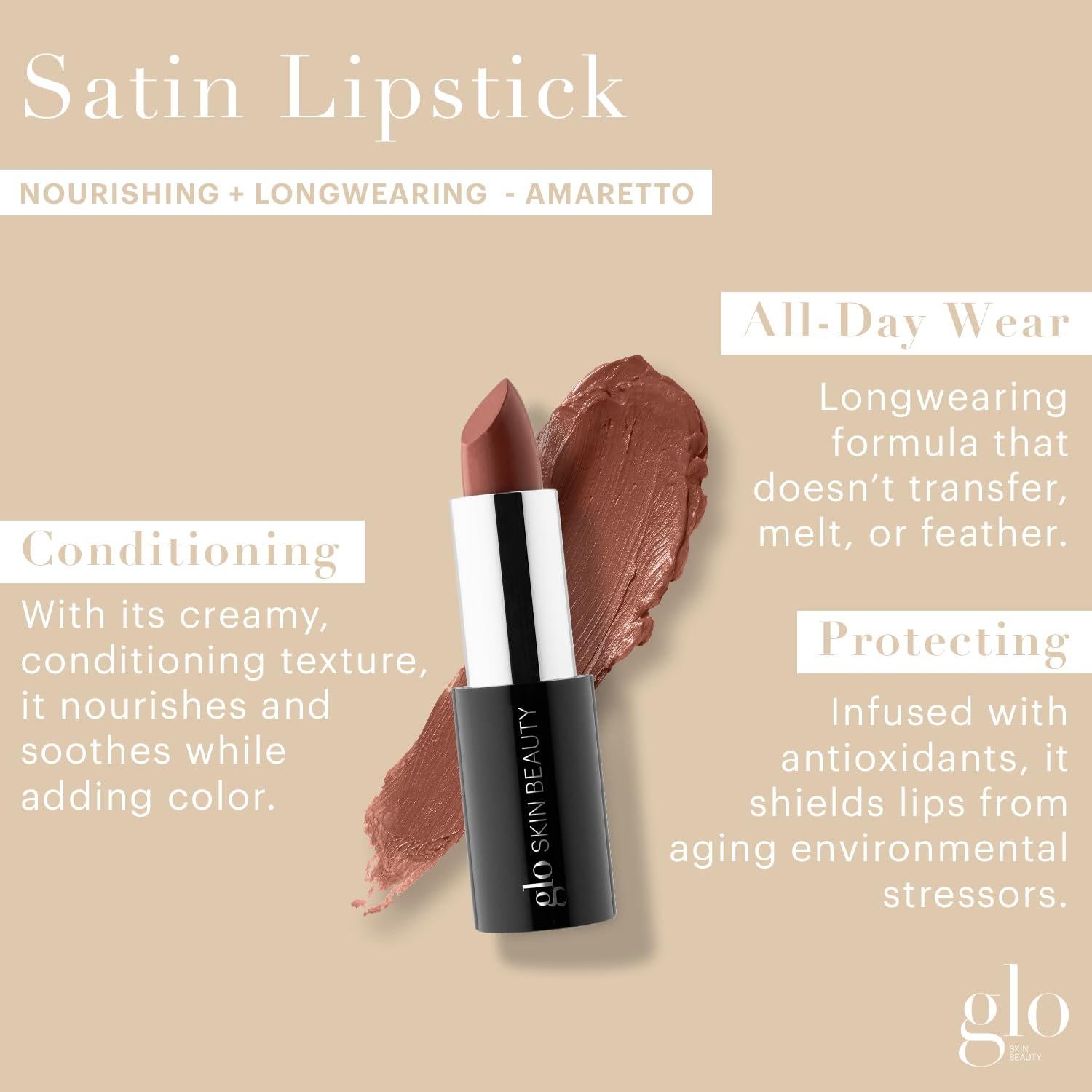 Barra de Labios Satinada Glo Skin Beauty Amaretto 59g
