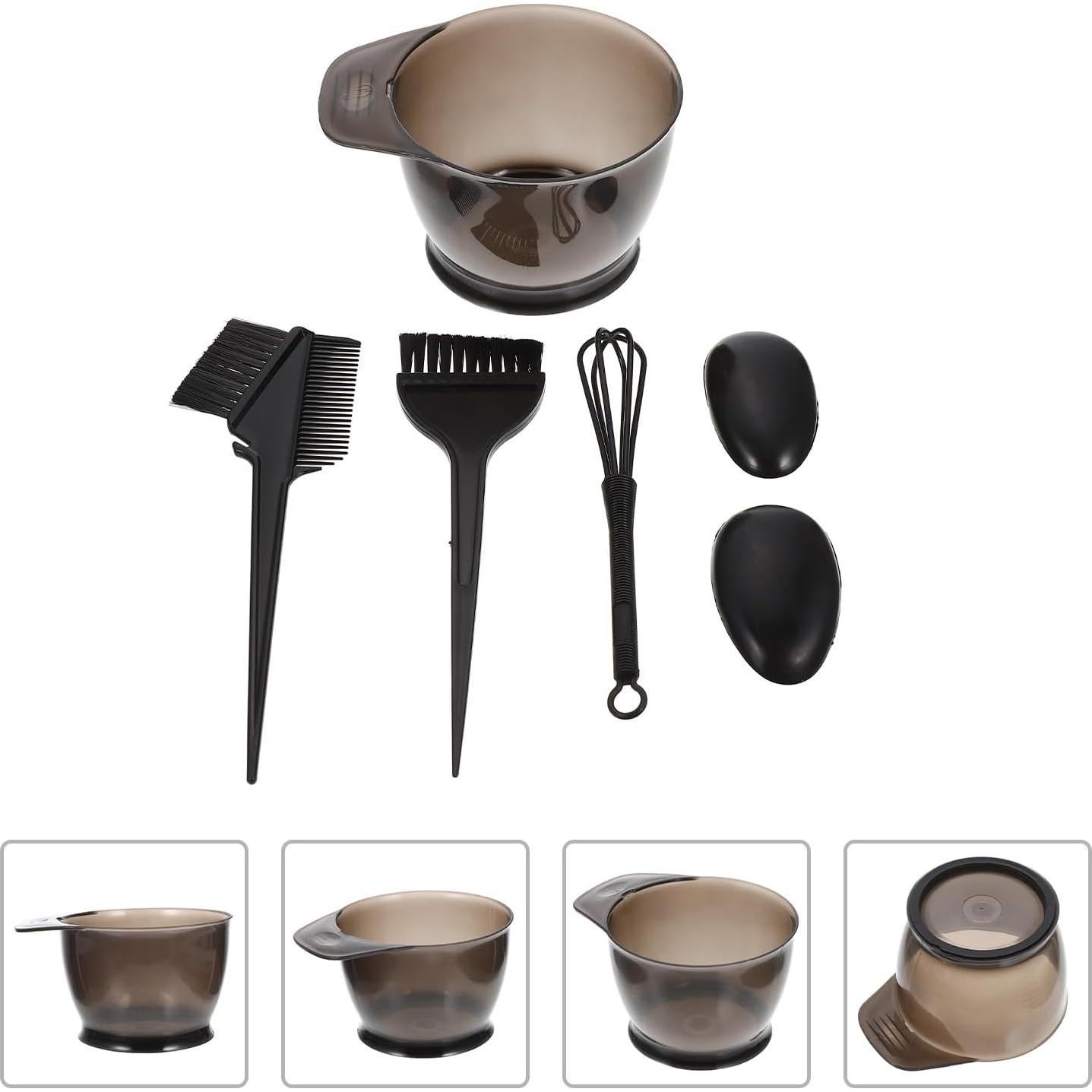 Kit de Coloración de Cabello Healifty 5 Piezas - Tazón, Brocha, Peine, Cubierta y Mezclador