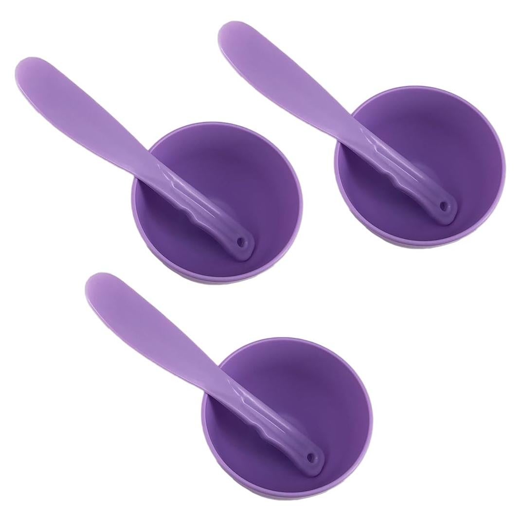 Kit de Mezcla de Máscara Facial Lasenersm - 3 Tazones y Espátulas