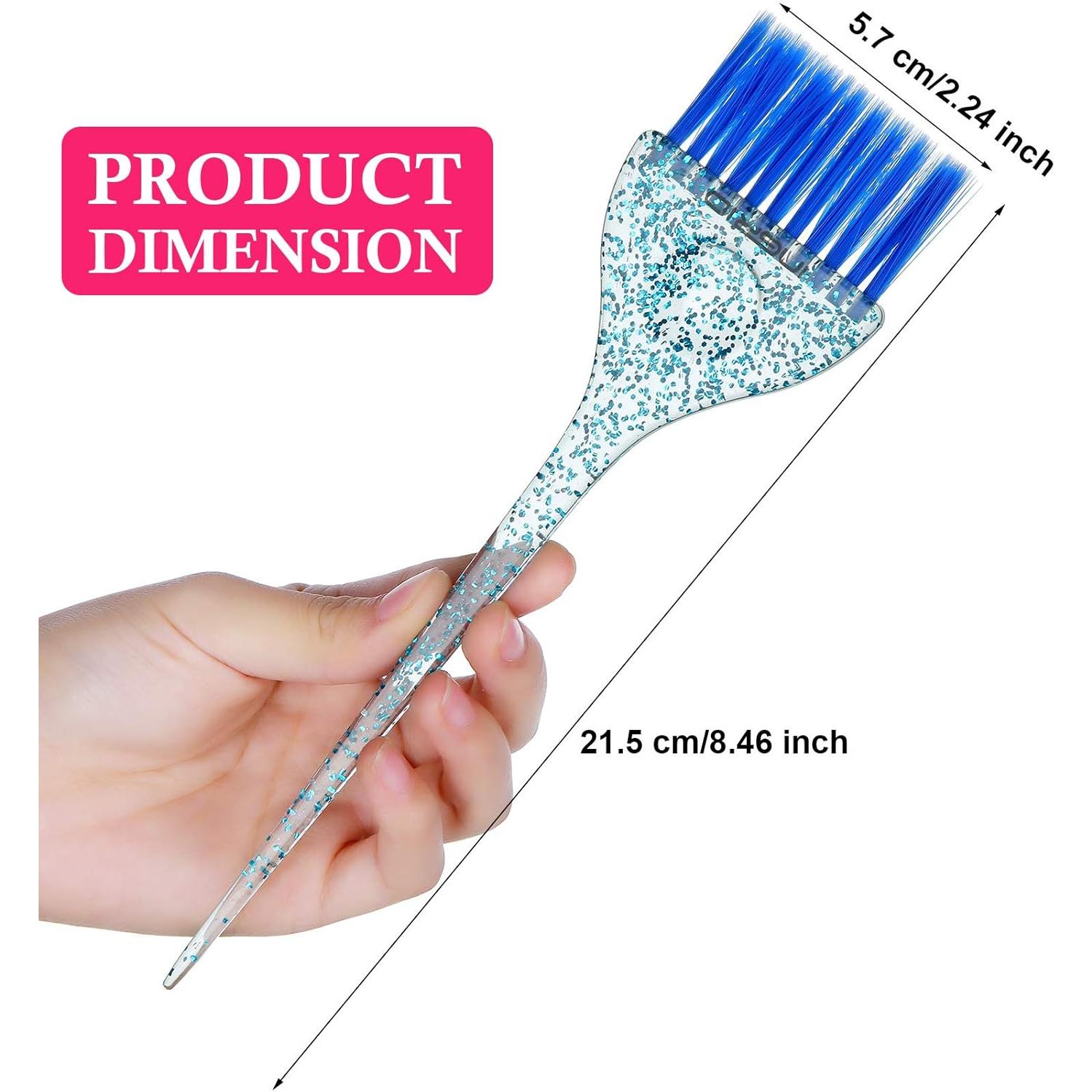 6 Cepillos de Tinte para Cabello Patelai Multicolor Suaves