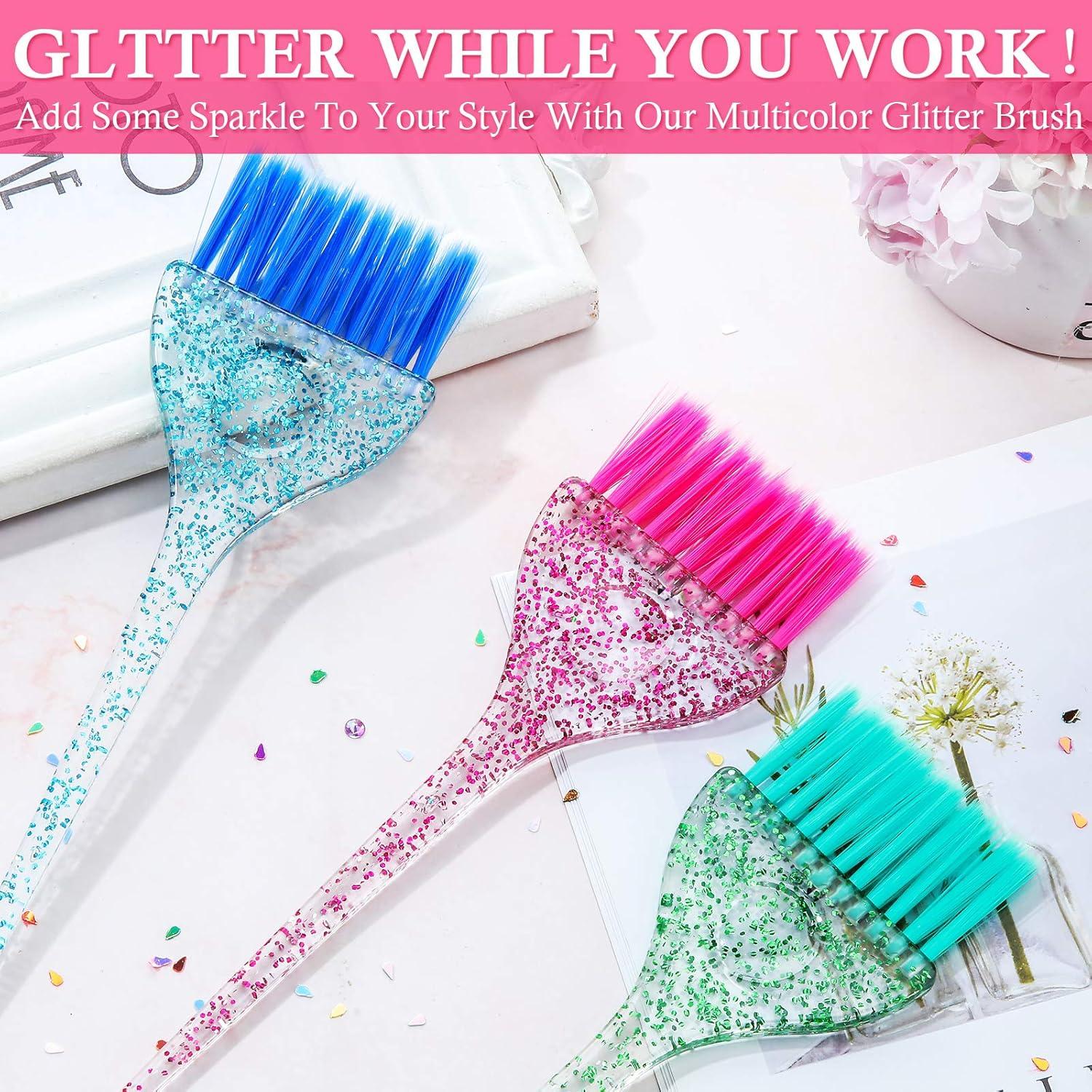 6 Cepillos de Tinte para Cabello Patelai Multicolor Suaves