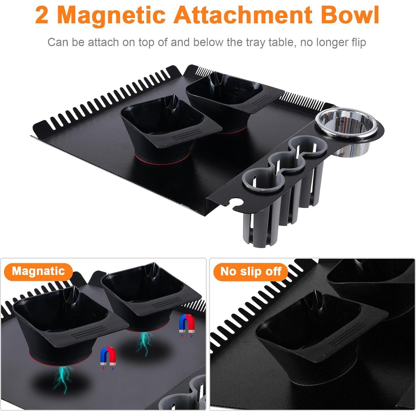 Tazón de Colorante para Cabello Bestauty 2PCS Negro Magnético