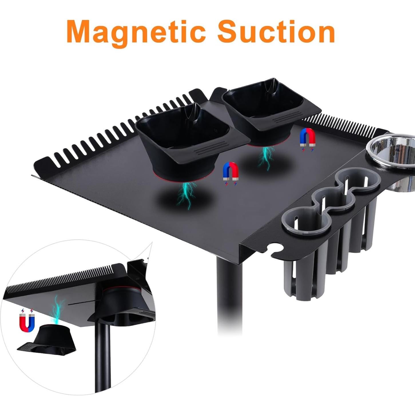 Tazón de Colorante para Cabello Bestauty 2PCS Negro Magnético