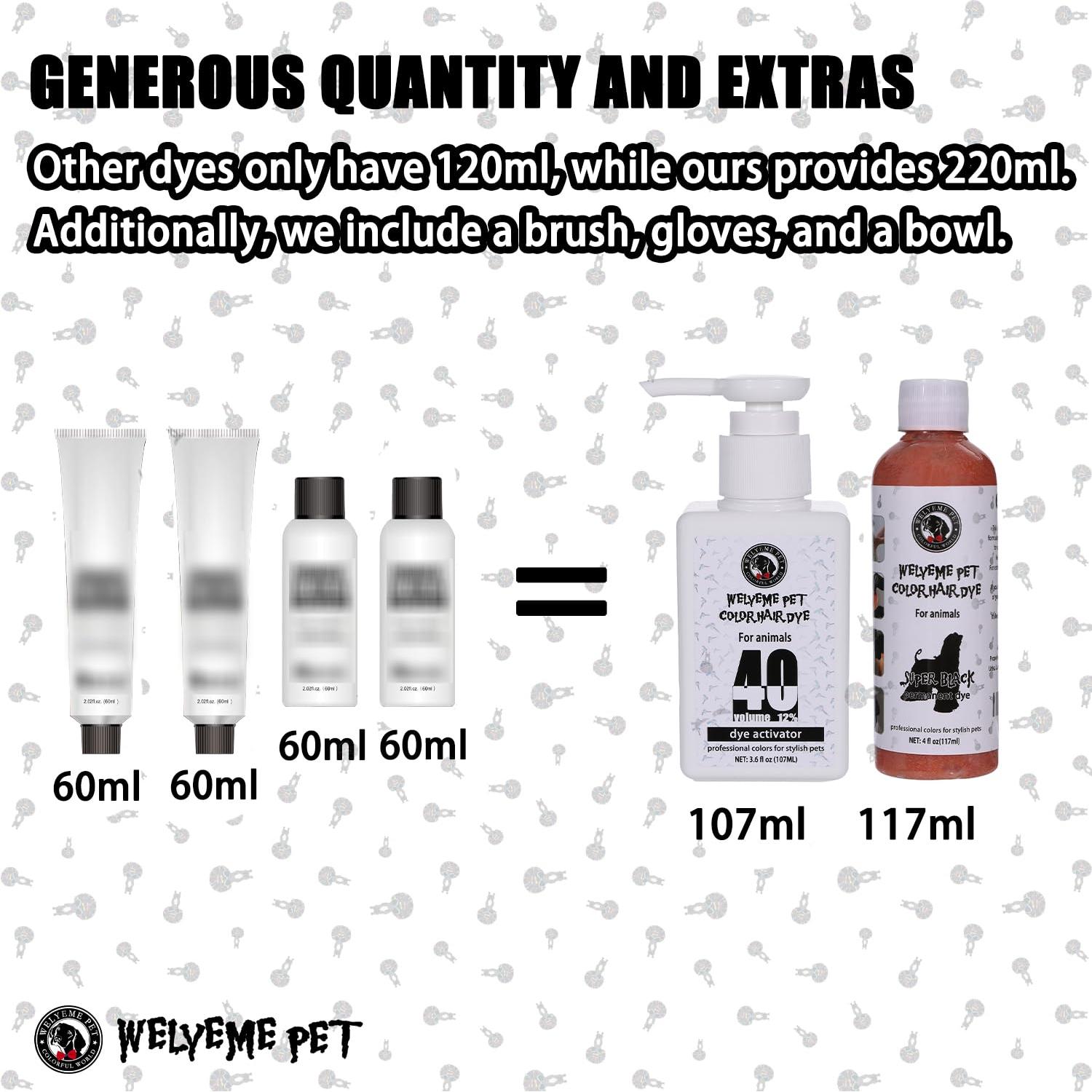 Kit de Tinte Permanente para Pelo de Perro WELYEME - 3 Colores