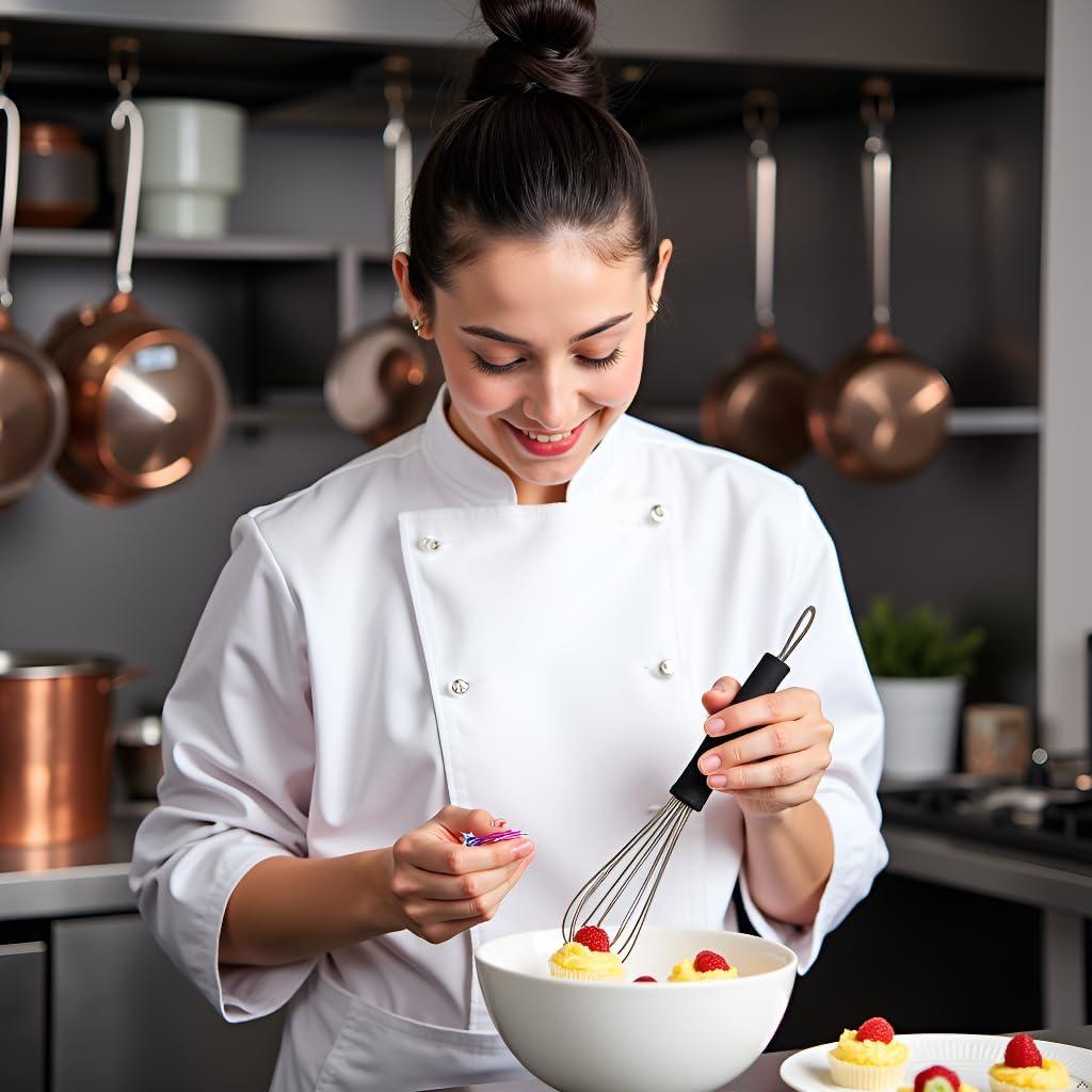 Set de 6 Mini Batidores ZGLUZP para Mezcla de Tinte 17.8 cm