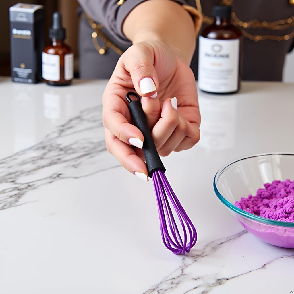 Set de 6 Mini Batidores ZGLUZP para Mezcla de Tinte 17.8 cm