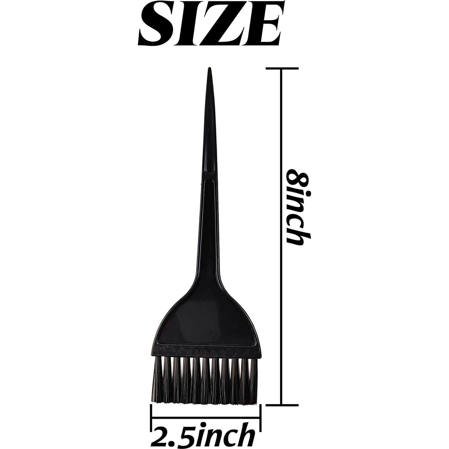 Kit de 12 Brochas para Tinte de Cabello YOOHUA - Negro 20.32x6.35cm