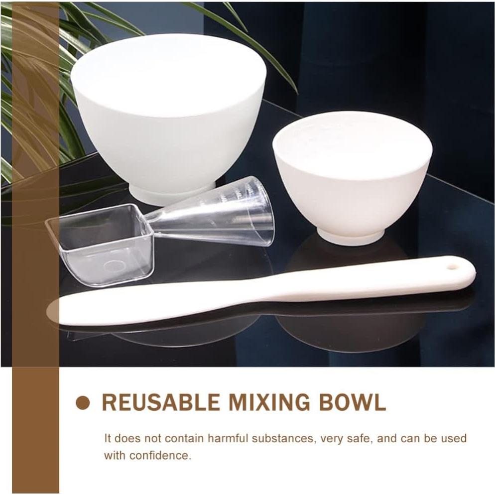 Cuencos de Silicona Healifty 6 Piezas para Mascarillas Faciales