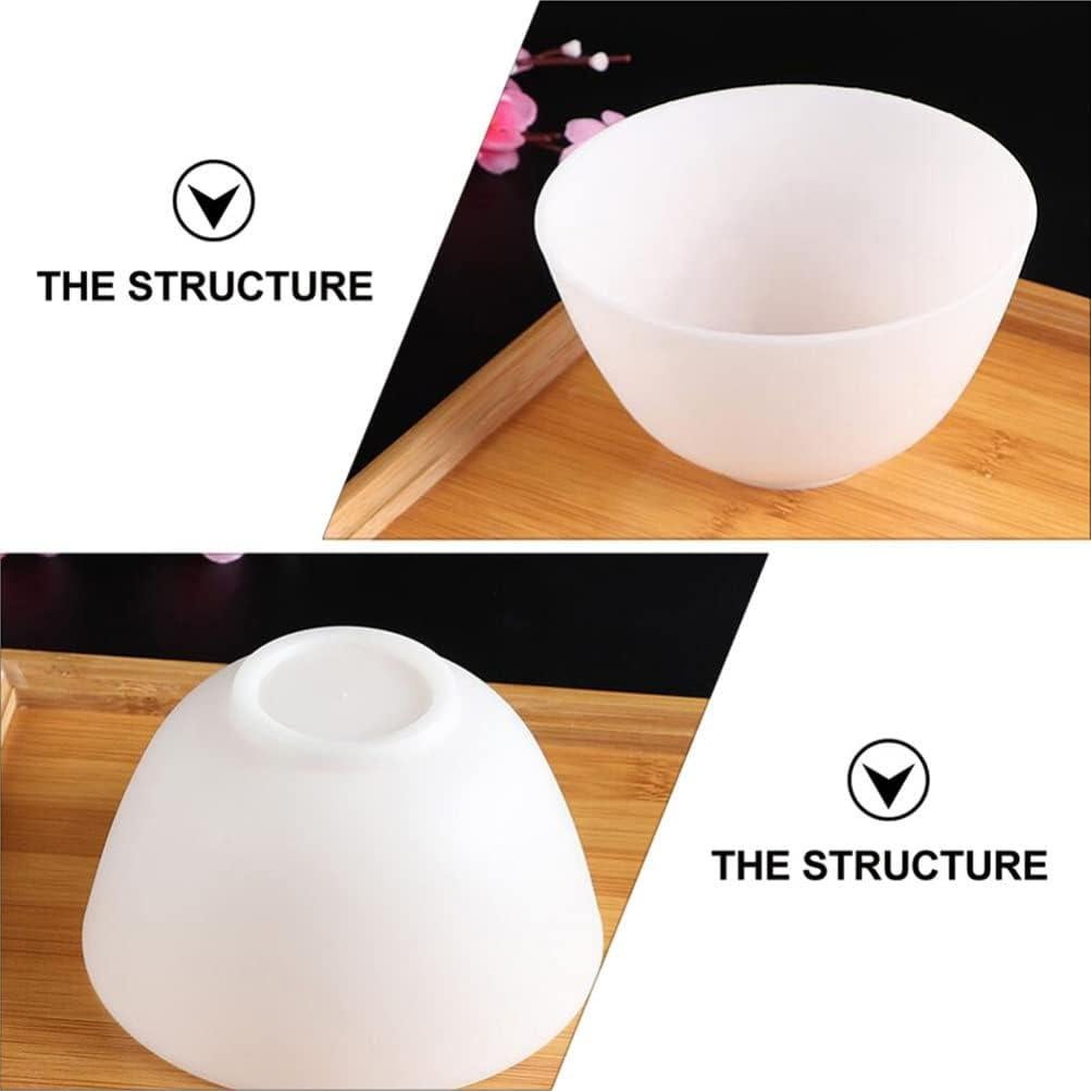 Cuencos de Silicona Healifty 6 Piezas para Mascarillas Faciales