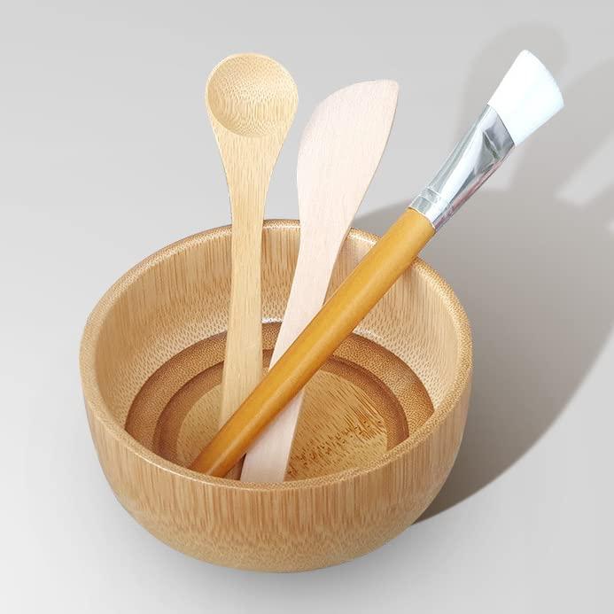 Set de Tazón de Máscara con Cuchara y Pincel Lasenersm