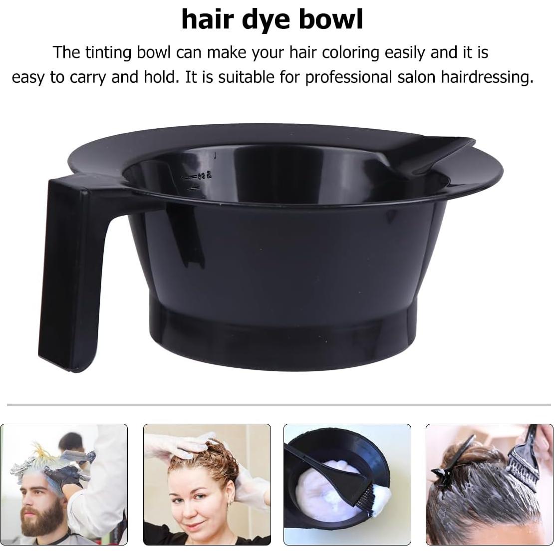 Tazones para Teñir Cabello Beaupretty 4 Piezas Plástico Negro