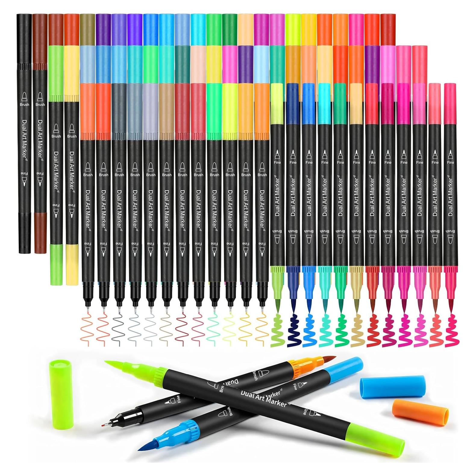 72 Marcadores Doble Punta K.CINE Multicolor para Colorear