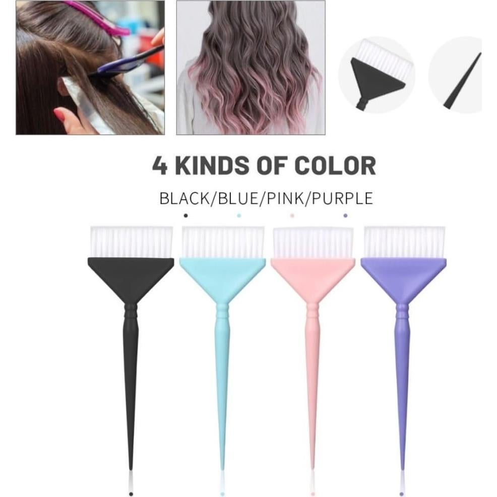 Set de Pinceles para Tinte de Cabello TIKMNO - 4 pcs Multicolor