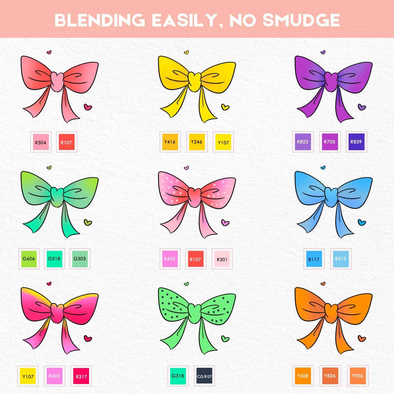 Marcadores de Alcohol Caliart 101 Colores Doble Punta Pincel y Cincel