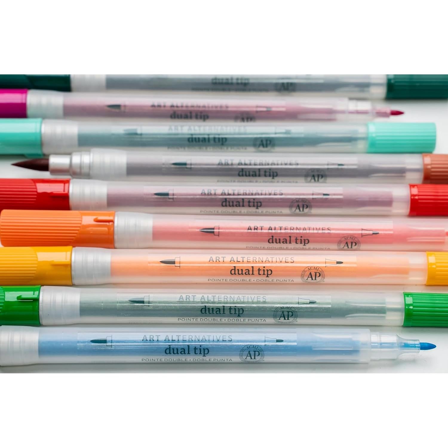 Art Alternatives Dual Tip Marker, Light Purple - Brush + 2mm bullet nib - coloring, illustration, journaling, drawing, lettering