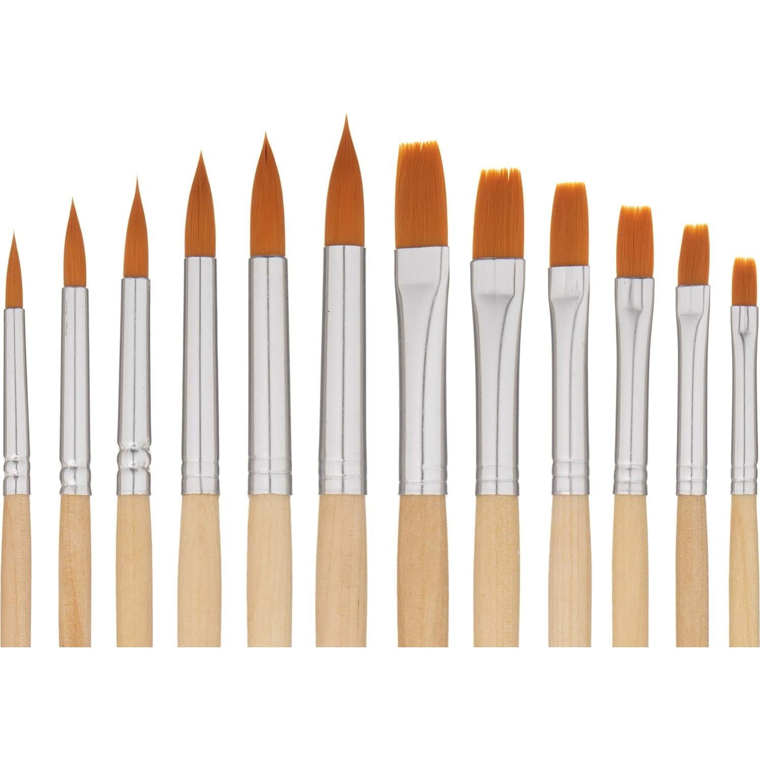 Juego de Pinceles de Acuarela Grace Art WS12 - 12 Piezas