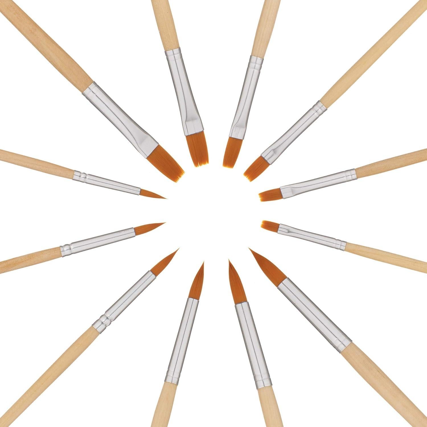 Juego de Pinceles de Acuarela Grace Art WS12 - 12 Piezas