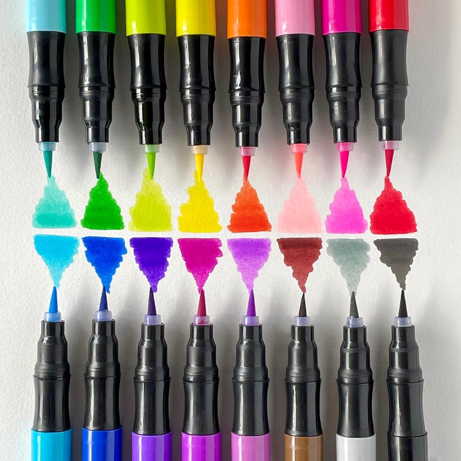 Marcadores de Pincel Lavables ArtSkills - 16 Colores para Arte