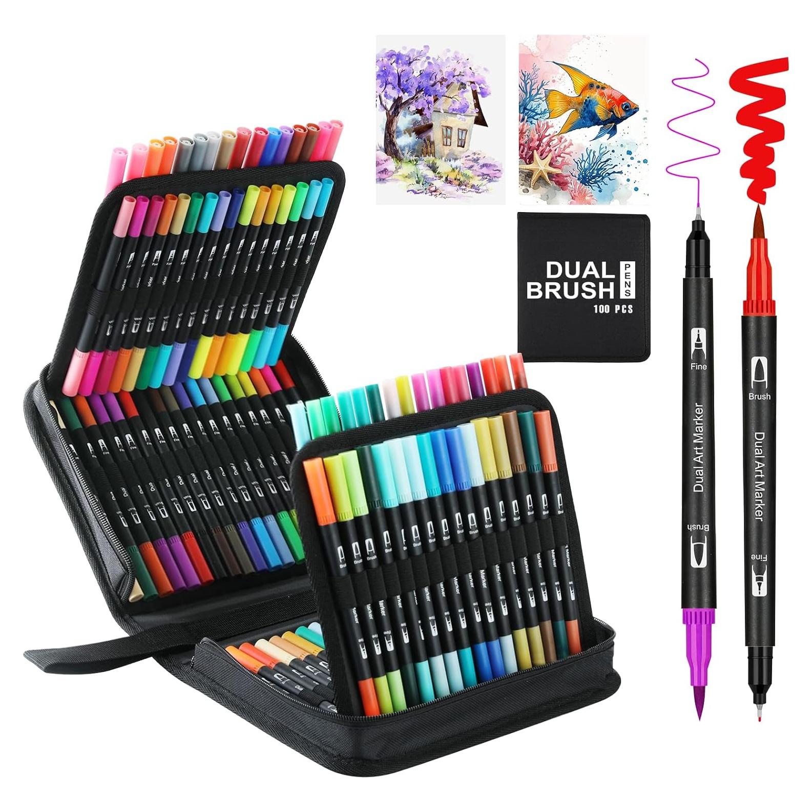 Set de 100 Marcadores Doble Punta K.CINE Multicolor 0.98kg